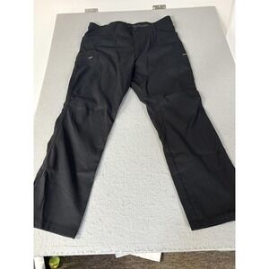 Wrangler Pants Mens Large Black Outdoor Hiking Nylon Utility Zipper Pockets